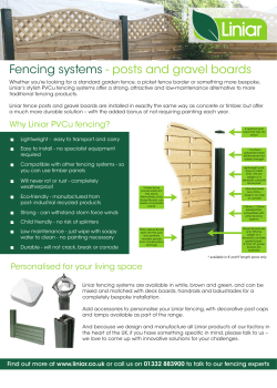 Fencing systems - posts and gravel boards