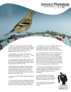 January/February - All Seasons Wild Bird Store