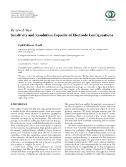Sensitivity and Resolution Capacity of Electrode Configurations
