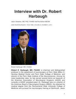 Interview with Dr. Robert Harbaugh