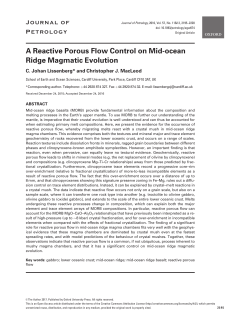 A Reactive Porous Flow Control on Mid-ocean Ridge