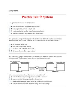 Practice Test &rarr; Systems