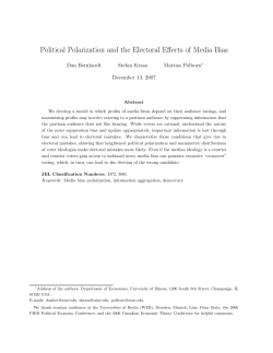 Political Polarization and the Electoral Effects of Media Bias