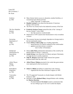 APUSH Unit 10 Notes