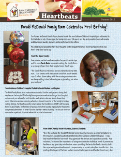 Heartbeats - Ronald McDonald House Charities of Rochester