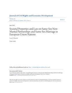 Societal Properties and Law on Same-Sex Non