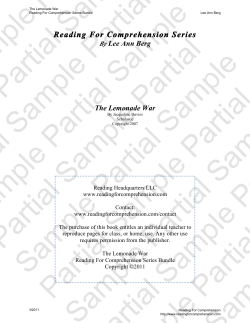 Reading For Comprehension Series