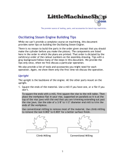 Oscillating Steam Engine Building Tips