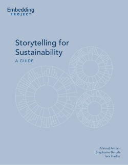 Storytelling for Sustainability
