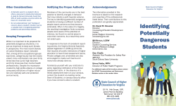 Identifying Potentially Dangerous Students