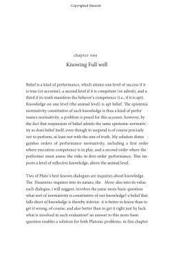 Knowing Full well - Princeton University Press
