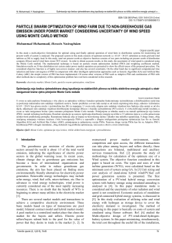 PARTICLE SWARM OPTIMIZATION OF WIND FARM DUE TO NON