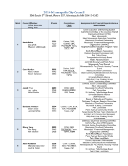 2014 City Council Assigments