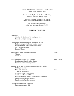 AMBASSADOR MAXWELL D. TAYLOR - Association for Diplomatic