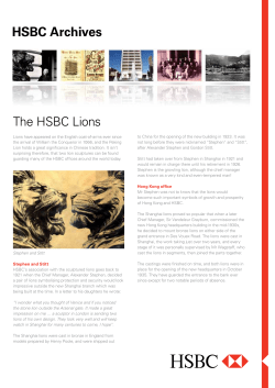 The history of HSBC`s two lions, Stephen and Stitt