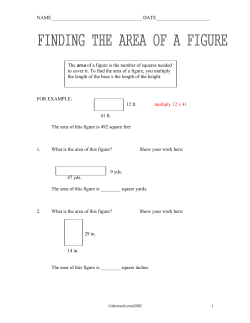 Area and Perimeter
