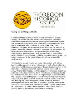 Caring for Clothing and Quilts