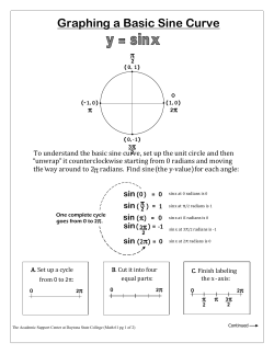 Graphing a Basic Sine Curve