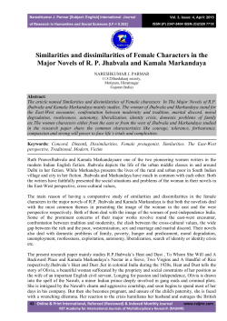 Similarities and dissimilarities of Female Characters in the Major