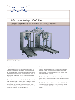 Alfa Laval Astepo CAF filler