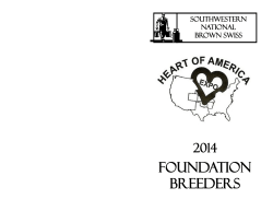 foundation breeders - Heart of America Southwestern National