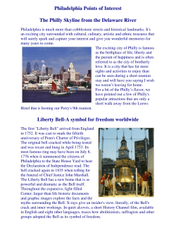 Philadelphia Points of Interest The Philly Skyline from
