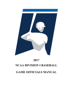 Division I Game Officials Manual