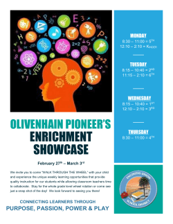 ENRICHMENT SHOWCASE