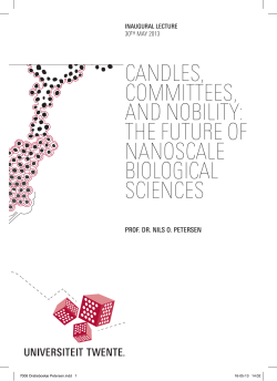 the future of nanosCale biologiCal sCienCes