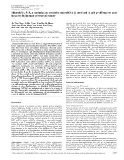 MicroRNA 345, a methylation-sensitive microRNA