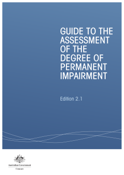 Guide to the assessment of the degree of permanent