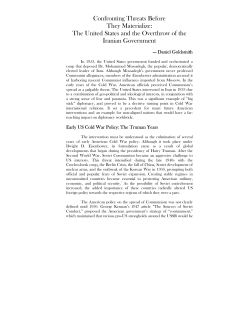 Confronting Threats Before They Materialize