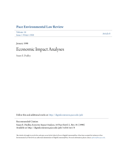 Economic Impact Analyses