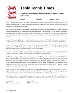 Summer 2016 - Old.ITTF.com