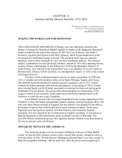 The Monroe Doctrine - Austin Community College
