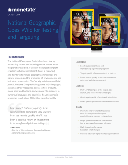 National Geographic Goes Wild for Testing and Targeting