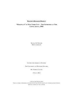 The Supremes at the Copacabana, 1965