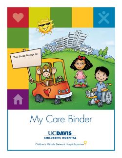 My Care Binder - UC Davis Health
