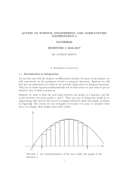 Chapter 4 - Integral Calculus