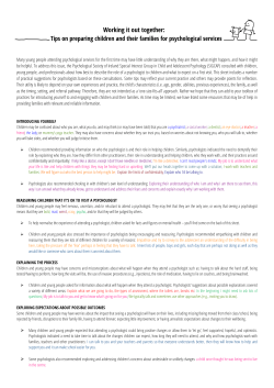 SIG CAP Tip Sheet Working It Out Together