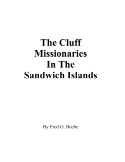 The Cluff Missionaries In The Sandwich Islands