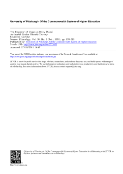 The Emperor of Japan as Deity (Kami)