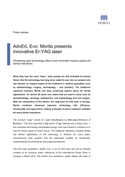 PR_Laser pressrelease_AdvErL Evo_IDS2015