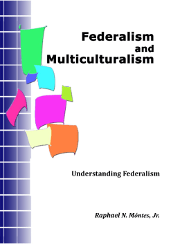 Understanding Federalism - Center for Local and Regional