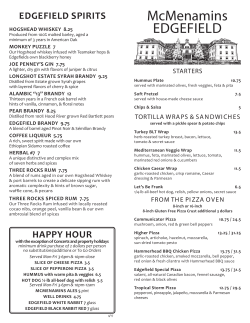 Menu - McMenamins