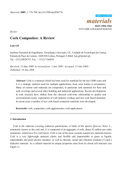 Cork Composites: A Review