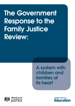 The Government Response to the Family Justice Review
