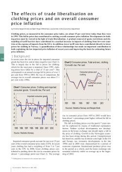 The effects of trade liberalisation on clothing prices