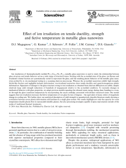 Effect of ion irradiation on tensile ductility, strength and