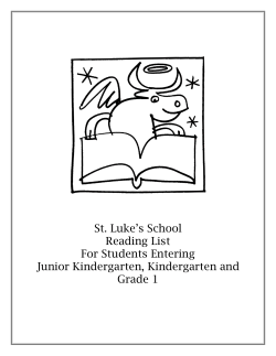 St. Luke`s School Reading List For Students Entering Junior